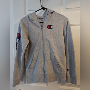 Champion zip hoodie, Boys size Large